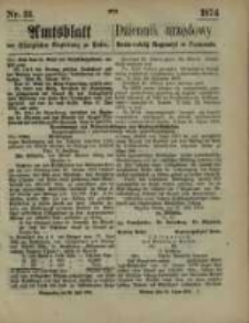 Amtsblatt der Königlichen Regierung zu Posen. 1874.07.30 Nr 31