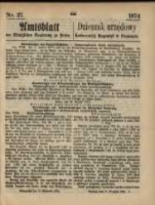 Amtsblatt der Königlichen Regierung zu Posen. 1874.09.10 Nr 37