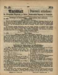 Amtsblatt der Königlichen Regierung zu Posen. 1874.10.08 Nr 41