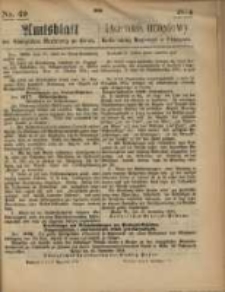Amtsblatt der Königlichen Regierung zu Posen. 1874.12.03 Nr 49