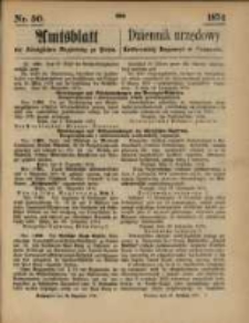 Amtsblatt der Königlichen Regierung zu Posen. 1874.12.10 Nr 50