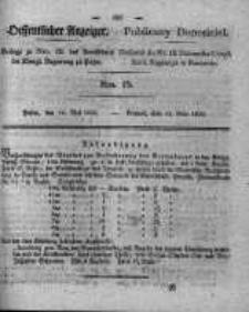 Oeffentlicher Anzeiger. 1830.05.11 Nro.19