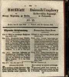 Amtsblatt der Königlichen Regierung zu Posen. 1835.06.23 Nro.25