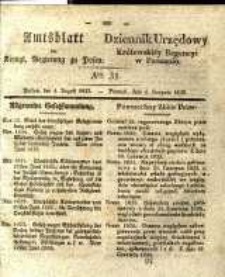 Amtsblatt der Königlichen Regierung zu Posen. 1835.08.04 Nro.31