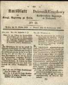 Amtsblatt der Königlichen Regierung zu Posen. 1835.10.13 Nro.41