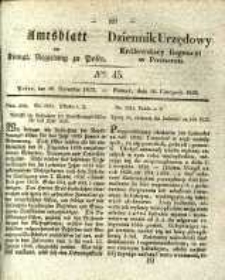 Amtsblatt der Königlichen Regierung zu Posen. 1835.11.10 Nro.45