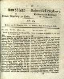 Amtsblatt der Königlichen Regierung zu Posen. 1835.11.10 Nro.45