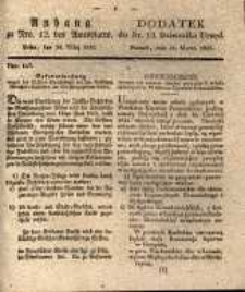 Anhang zu Nro. 12. Des Amtsblatts