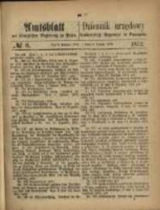 Amtsblatt der Königlichen Regierung zu Posen. 1872.02.06 Nro.6