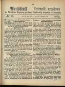 Amtsblatt der Königlichen Regierung zu Posen. 1872.06.18 Nro.25