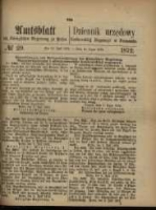 Amtsblatt der Königlichen Regierung zu Posen. 1872.07.16 Nro.29