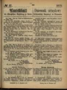 Amtsblatt der Königlichen Regierung zu Posen. 1872.09.12 Nro.37
