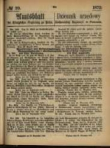 Amtsblatt der Königlichen Regierung zu Posen. 1872.09.26 Nro.39