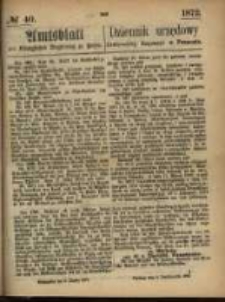 Amtsblatt der Königlichen Regierung zu Posen. 1872.10.03 Nro.40