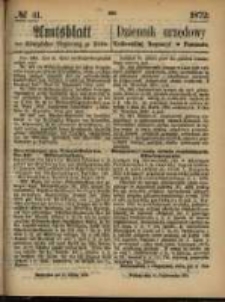 Amtsblatt der Königlichen Regierung zu Posen. 1872.10.10 Nro.41