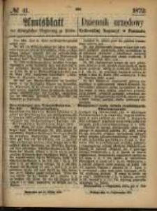 Amtsblatt der Königlichen Regierung zu Posen. 1872.10.10 Nro.41