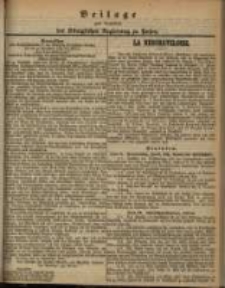 Beilage zum Amtsblatt der Königlichen Regierung zu Posen