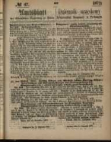 Amtsblatt der Königlichen Regierung zu Posen. 1872.11.21 Nro.47