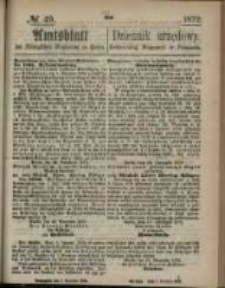 Amtsblatt der Königlichen Regierung zu Posen. 1872.12.05 Nro.49