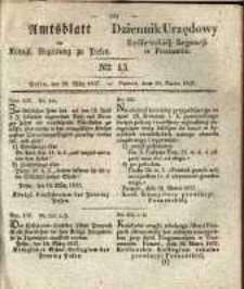 Amtsblatt der Königlichen Regierung zu Posen. 1837.03.28 Nro.13