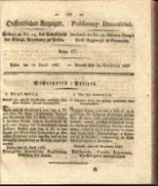 Oeffentlicher Anzeiger. 1827.04.24 Nro.17