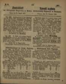 Amtsblatt der K&ouml;niglichen Regierung zu Posen. 1864.08.23 Nro.34