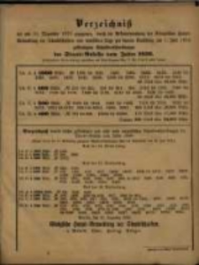 Verzeichniss der am 15. Dezember 1873 gezogenen, … der Staats-Anleihe vom Jahre 1856.