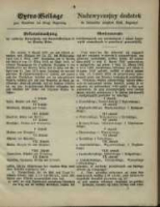 Extra=Beilage zum Amtsblatt der Königl. Regierung.