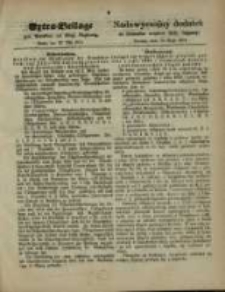 Extra=Beilage zum Amtsblatt der Königl. Regierung. Posen, den 28. Mai 1874