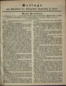 Beilage zum Amtsblatt der Königlichen Regierung zu Posen. Neue Statuten