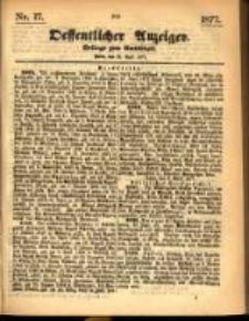 Oeffentlicher Anzeiger. 1877.04.25 Nro.17