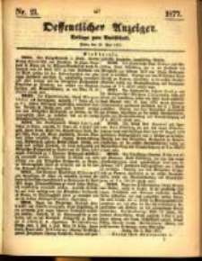 Oeffentlicher Anzeiger. 1877.05.23 Nro.21