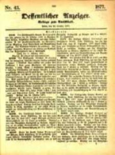 Oeffentlicher Anzeiger. 1877.10.24 Nro.43