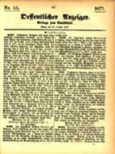 Oeffentlicher Anzeiger. 1877.10.31 Nro.44