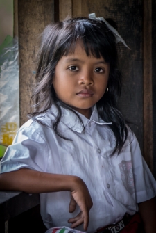 Girl near the window