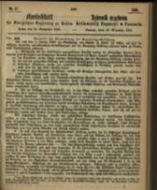 Amtsblatt der Königlichen Regierung zu Posen. 1865.09.12 Nro.37