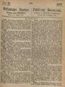 Oeffentlicher Anzeiger. 1876.08.02 Nro.31