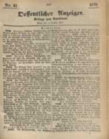 Oeffentlicher Anzeiger. 1876.10.11 Nro.41