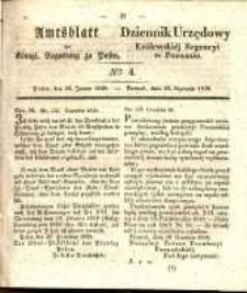 Amtsblatt der Königlichen Regierung zu Posen. 1839.01.22 Nr 4