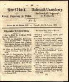 Amtsblatt der Königlichen Regierung zu Posen. 1839.02.26 Nr 9