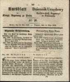 Amtsblatt der Königlichen Regierung zu Posen. 1839.05.14 Nr 20