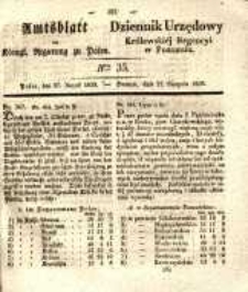 Amtsblatt der Königlichen Regierung zu Posen. 1839.08.27 Nr 35