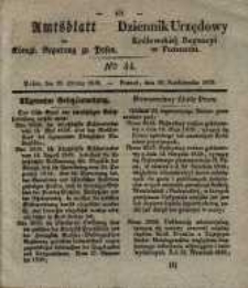 Amtsblatt der Königlichen Regierung zu Posen. 1839.10.29 Nr 44