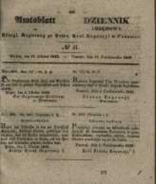 Amtsblatt der Königlichen Regierung zu Posen. 1842.10.11 Nro.41