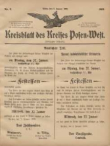 Kreisblatt des Kreises Posen-West 1908.01.09 Jg.20 Nr2