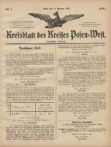 Kreisblatt des Kreises Posen-West 1908.02.13 Jg.20 Nr7