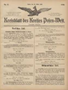 Kreisblatt des Kreises Posen-West 1908.03.19 Jg.20 Nr12