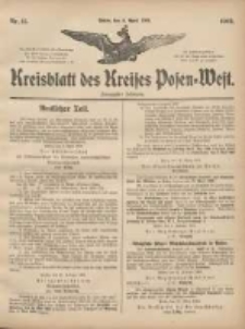 Kreisblatt des Kreises Posen-West 1908.94.09 Jg.20 Nr15
