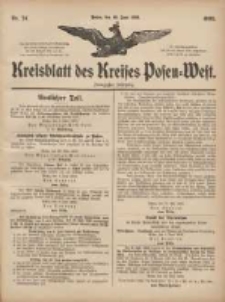 Kreisblatt des Kreises Posen-West 1908.06.10 Jg.20 Nr24