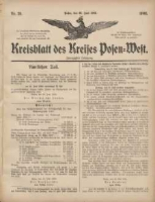 Kreisblatt des Kreises Posen-West 1908.06.25 Jg.20 Nr26